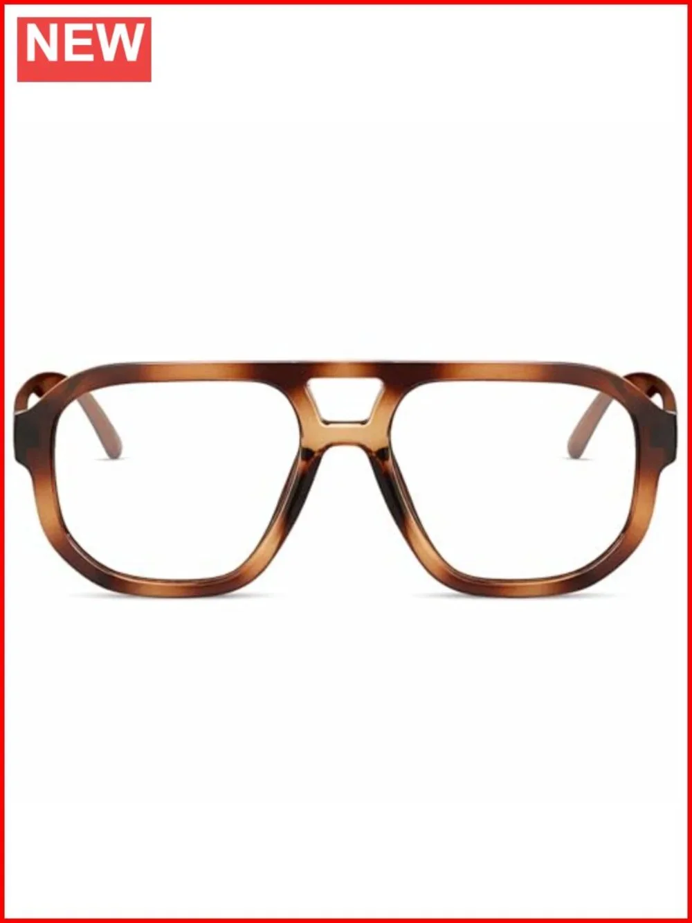 Retro Aviator Blue Light Blocking Glasses for Women Men with Case
